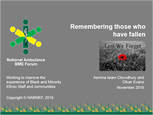 Remembering those who have fallen - Lest We Forget