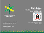 Hate Crime Awareness Week 10-17 October 2020