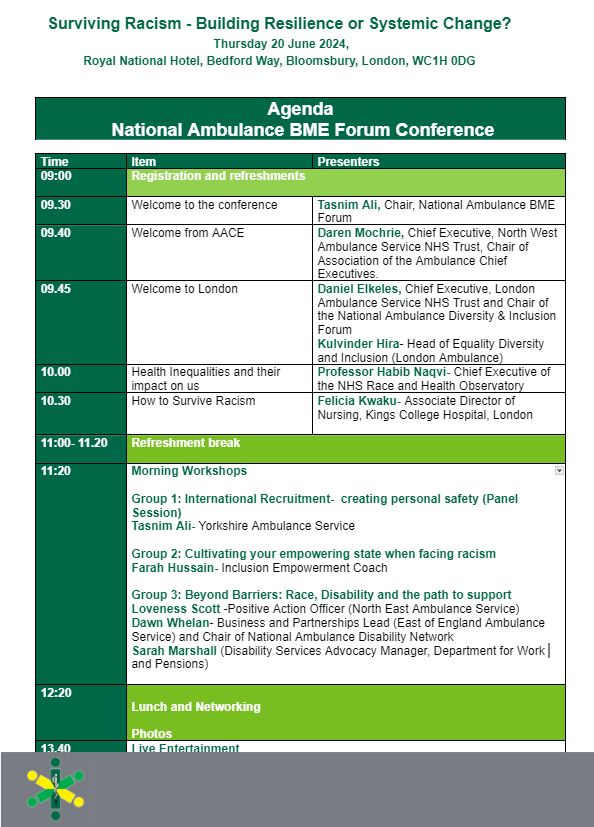 Conference 2024 Programme